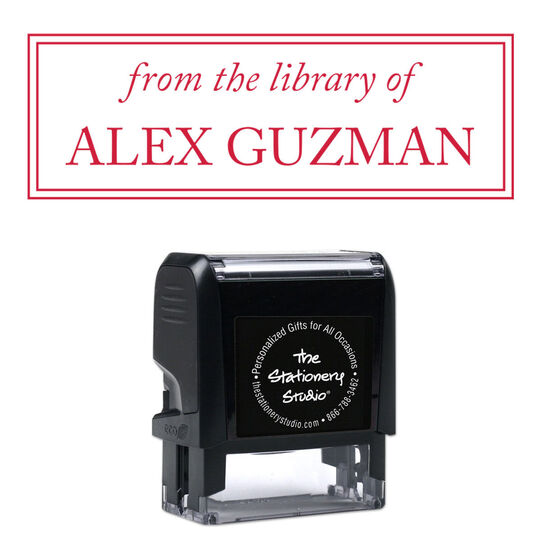 Guzman Rectangular Self-Inking Book Stamp
